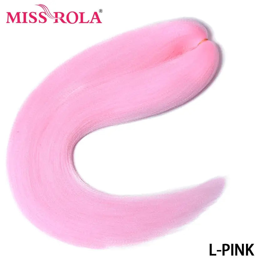 Miss ROLA pink 30in Kanekalon jumbo braid hair extension, pre-stretched yaki straight