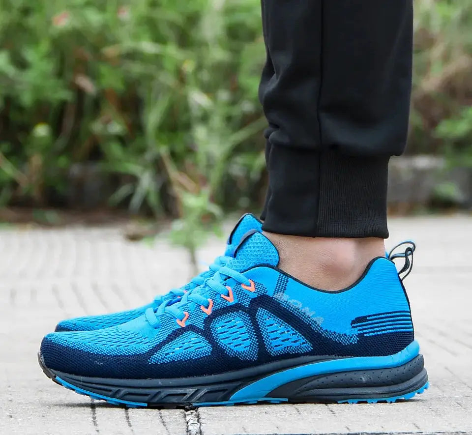 BONA blue mesh sneakers for men, lightweight running shoes by Simples Market