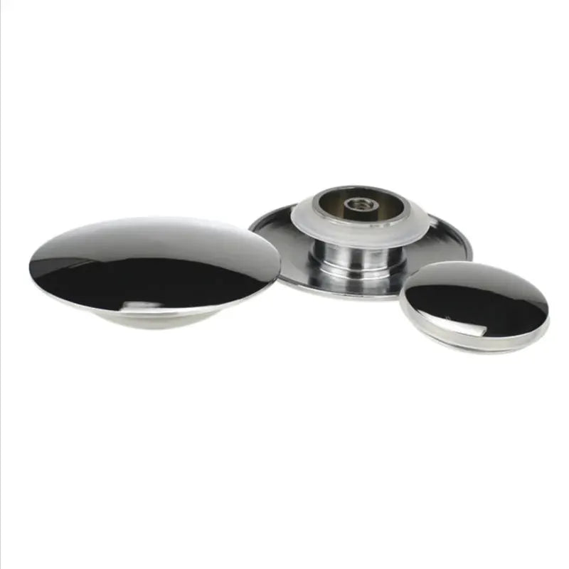 Chrome pop-up drain covers set for bathtub surface drain fittings; 3-piece