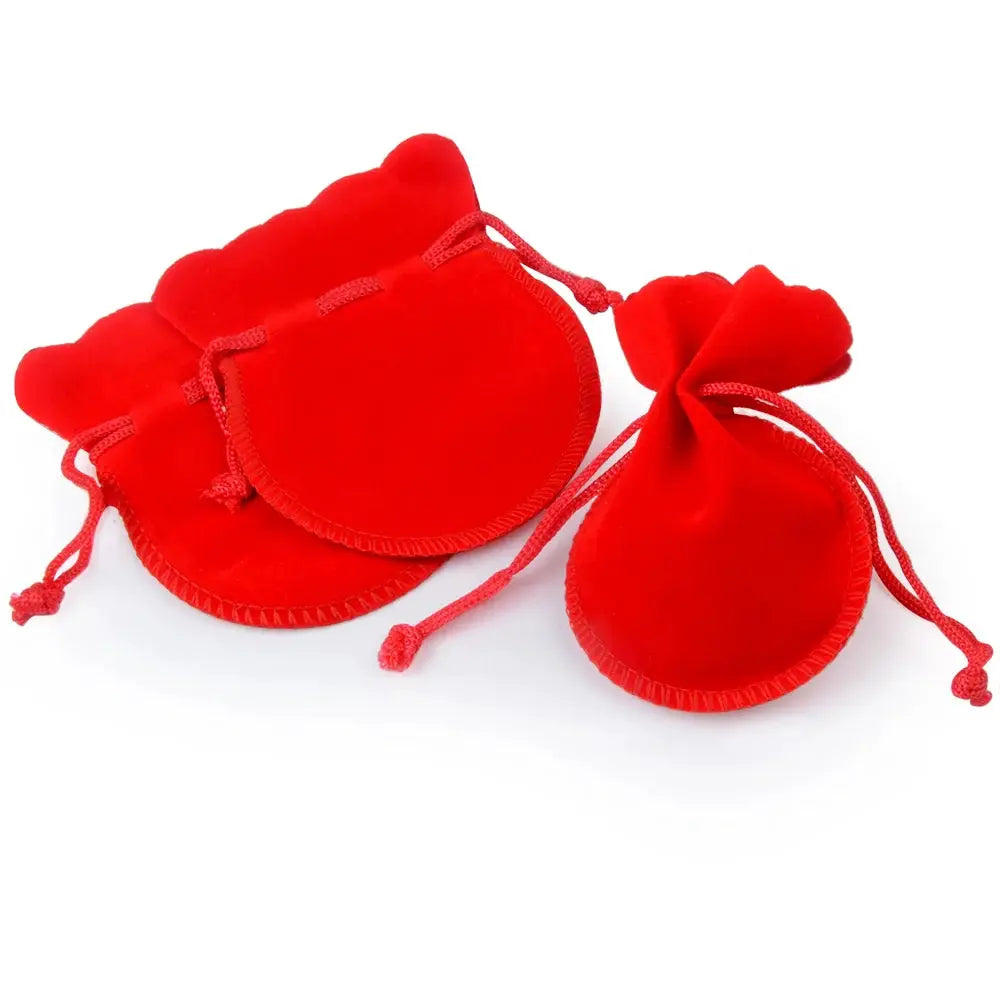 Chanfar Velvet Pouch 10Pcs Calabash Drawstring Bags 7x9 Cm And 9x12 Cm White Red Black Pink Wedding Gift Packaging