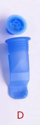 Blue silicone floor drain odor-resistant stopper with cap; insect-proof, 1pc