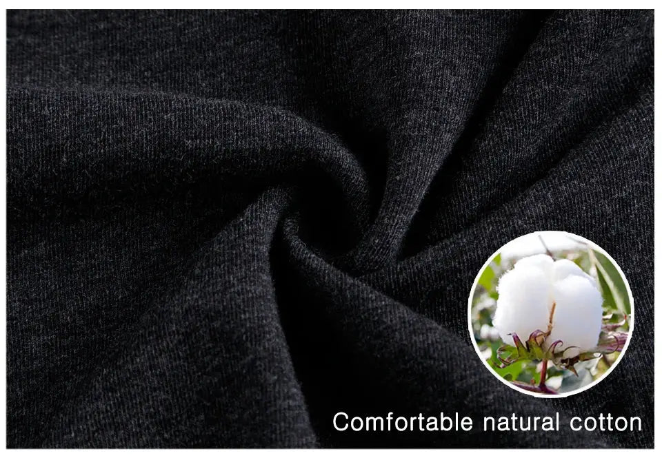 Bonitos men's long-leg boxer underwear in black natural cotton, Simples Market