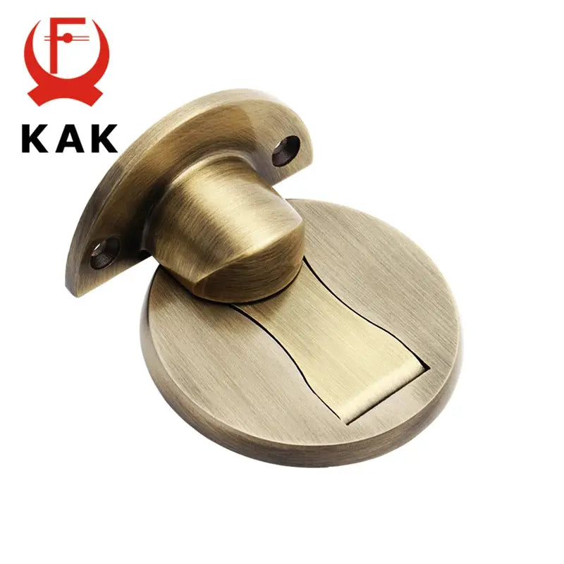 KAK brass cabinet lock with cam latch; zinc alloy, circular base, for mailbox and cabinet doors