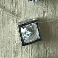 5 Colors Dazzling Zircon Pendant Necklace With Invisible Transparent Fishing Line Chain For Women Minimalist Jewelry