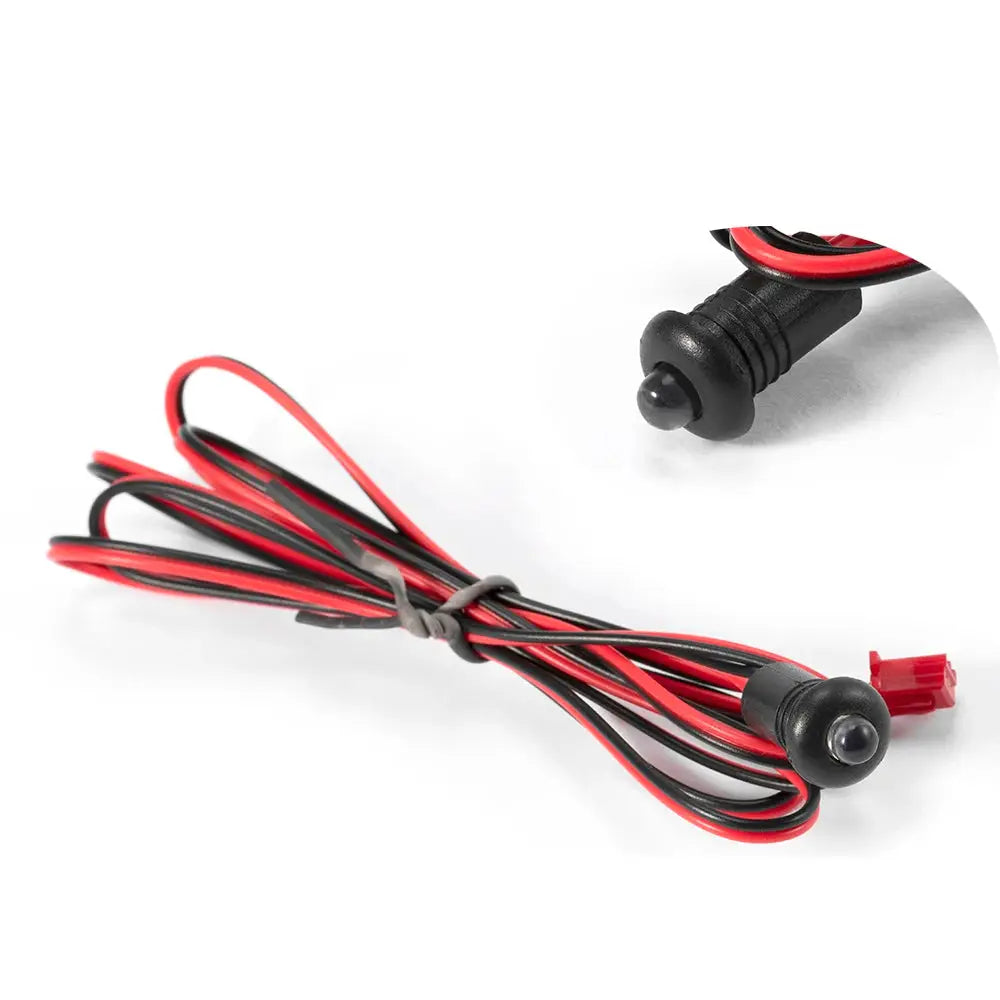 Car remote central locking kit by Simples Market with red/black wiring and two push-button sensors