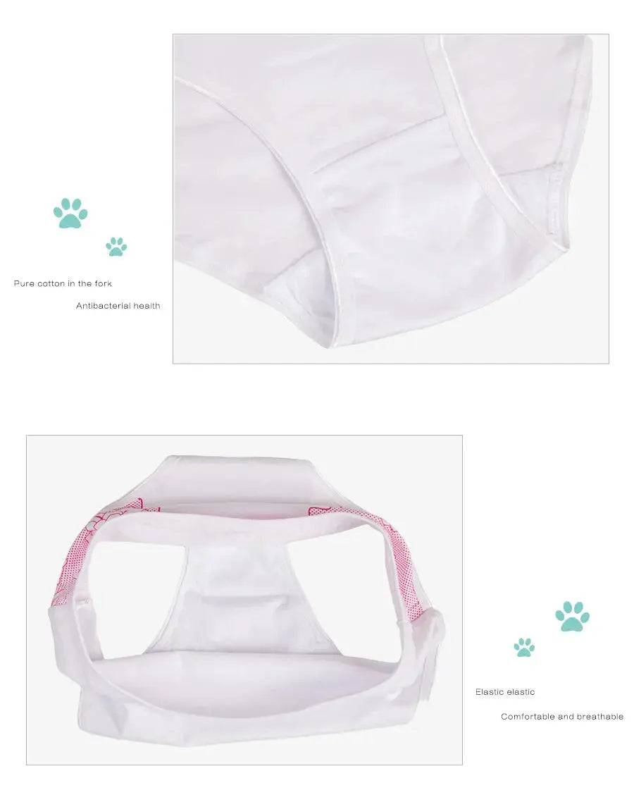 Women's white cotton briefs, mid-rise underwear with soft, breathable fabric