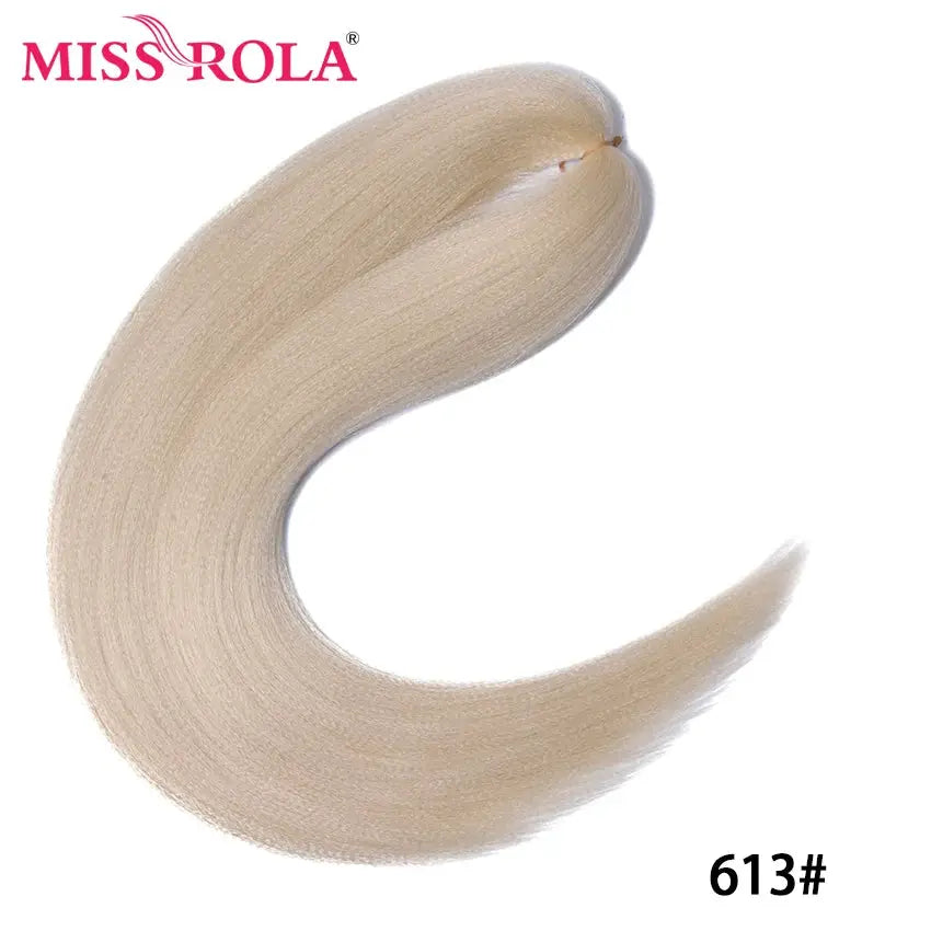 Miss Rola 613 Blonde synthetic Kanekalon jumbo braid hair extension, 30-inch pre-stretched yaki straight