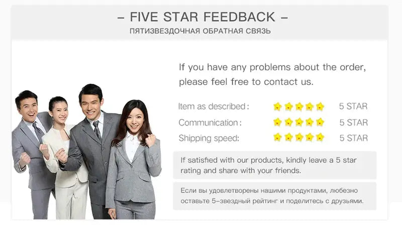 KAK soft closing automatic door closer by Simples Market; five-star feedback banner with four businesspeople.