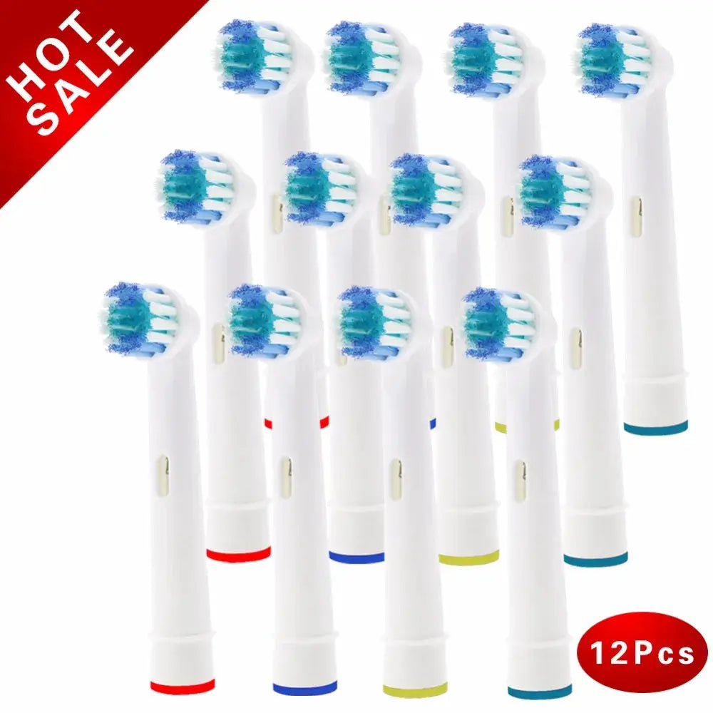 Oral B Replacement Brush Heads Pack 12 Fits Most Oral B Electric Toothbrush Models Deep Clean Bristles
