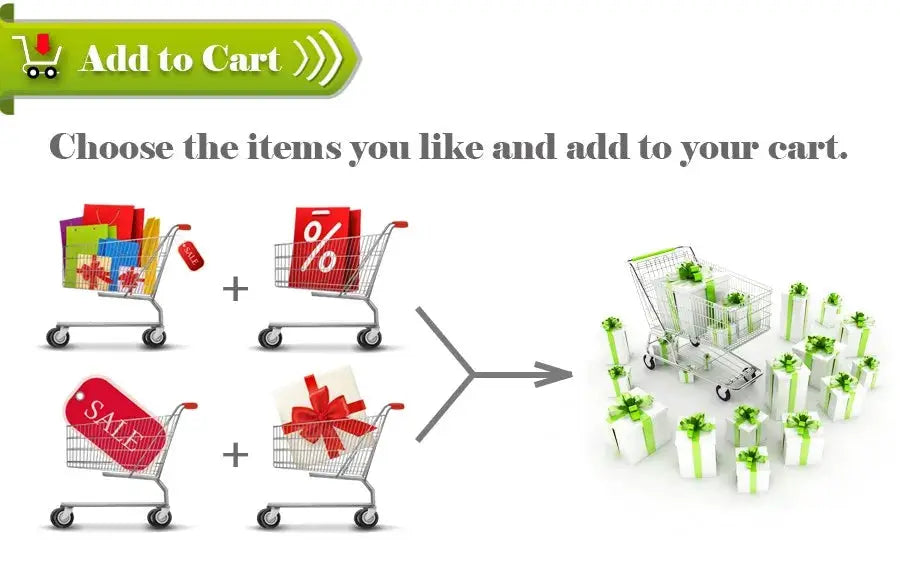 Car remote central locking kit promo image with a green Add to Cart banner and gift-filled shopping carts.