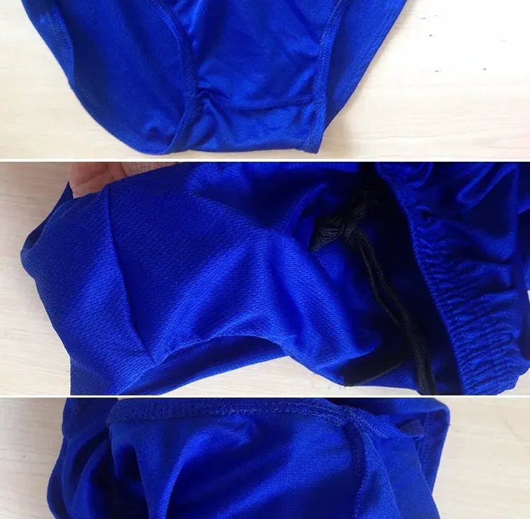 SEOBEAN men's blue sports running shorts by Simples Market with inner liner and drawstring