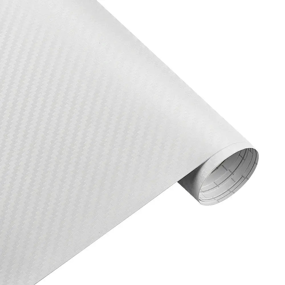 Simples Market 50cmx200cm 3D carbon fiber vinyl car wrap sheet roll in silver