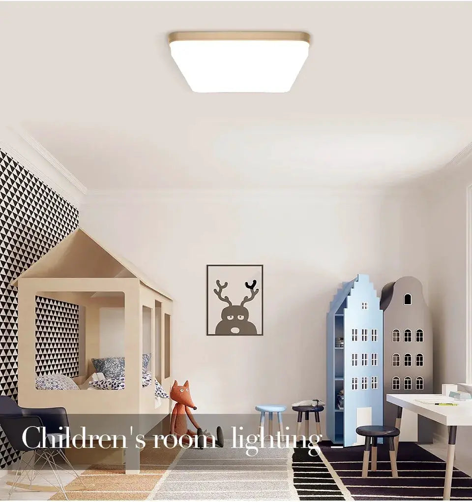 MARPOU square LED ceiling lamp, neutral white finish, ceiling light for bedroom