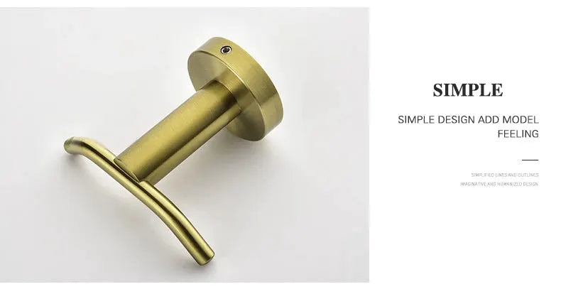 Simples Market brushed gold toilet paper holder wall-mount fixture