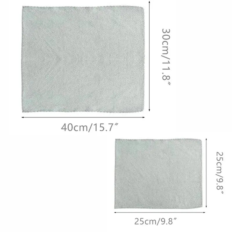 Simples Market 5pc microfiber dish cloths; gray cleaning towels in two sizes, 40×30 cm and 25×15 cm