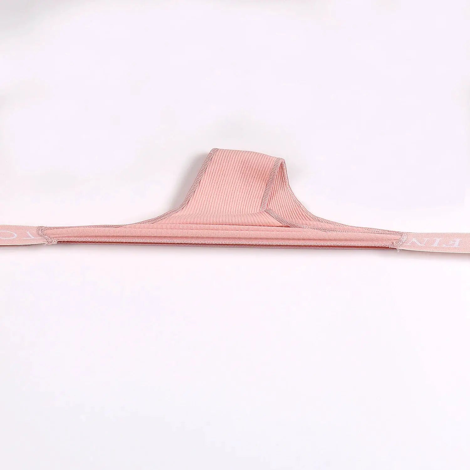 Panties, pink cotton low-waist briefs with Finetoo logo on elastic waistband