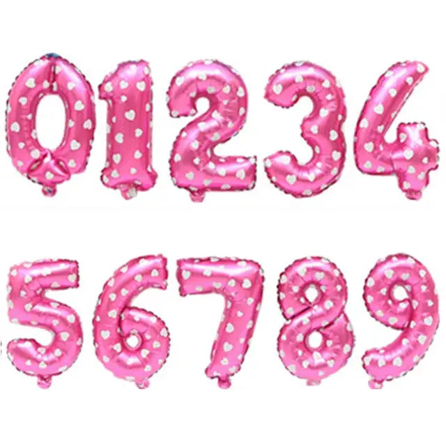 16 32 40 Inch Silver And Rose Gold Foil Number Balloons For Birthday Wedding Baby Shower Party Decorations