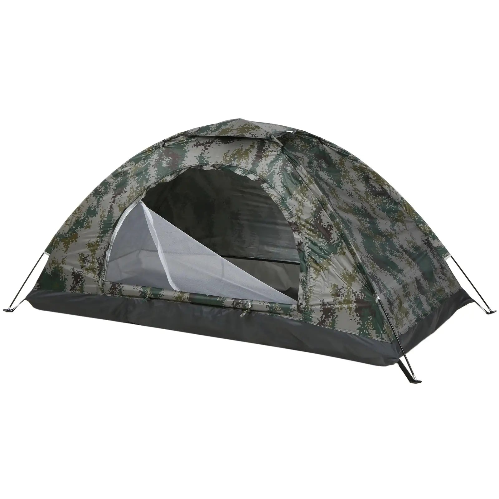 Tomshoo 1/2 person ultralight camping tent in digital camouflage with mesh door