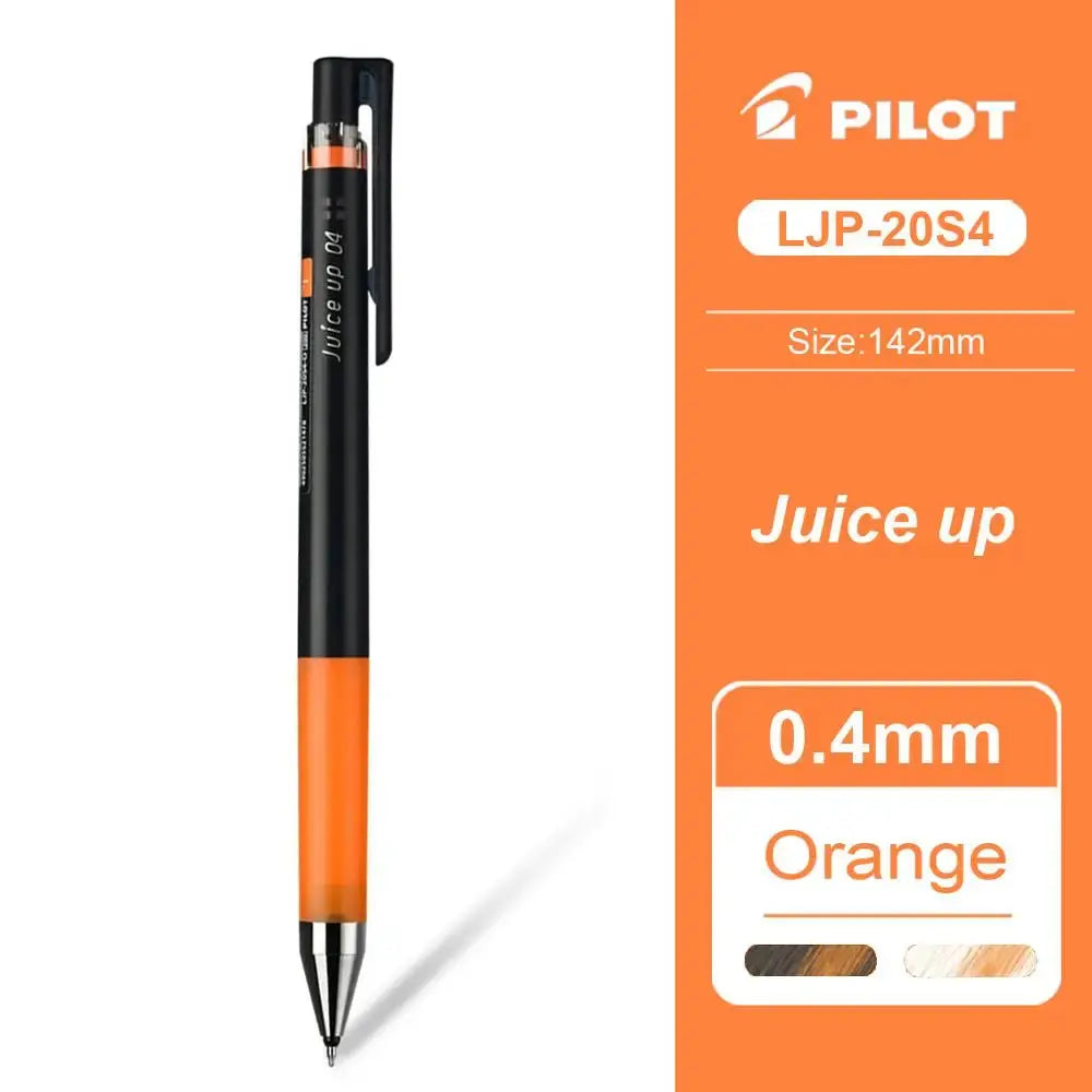 Pilot Juice Up 0.4mm gel pen with orange grip and black body, model LJP-20S4