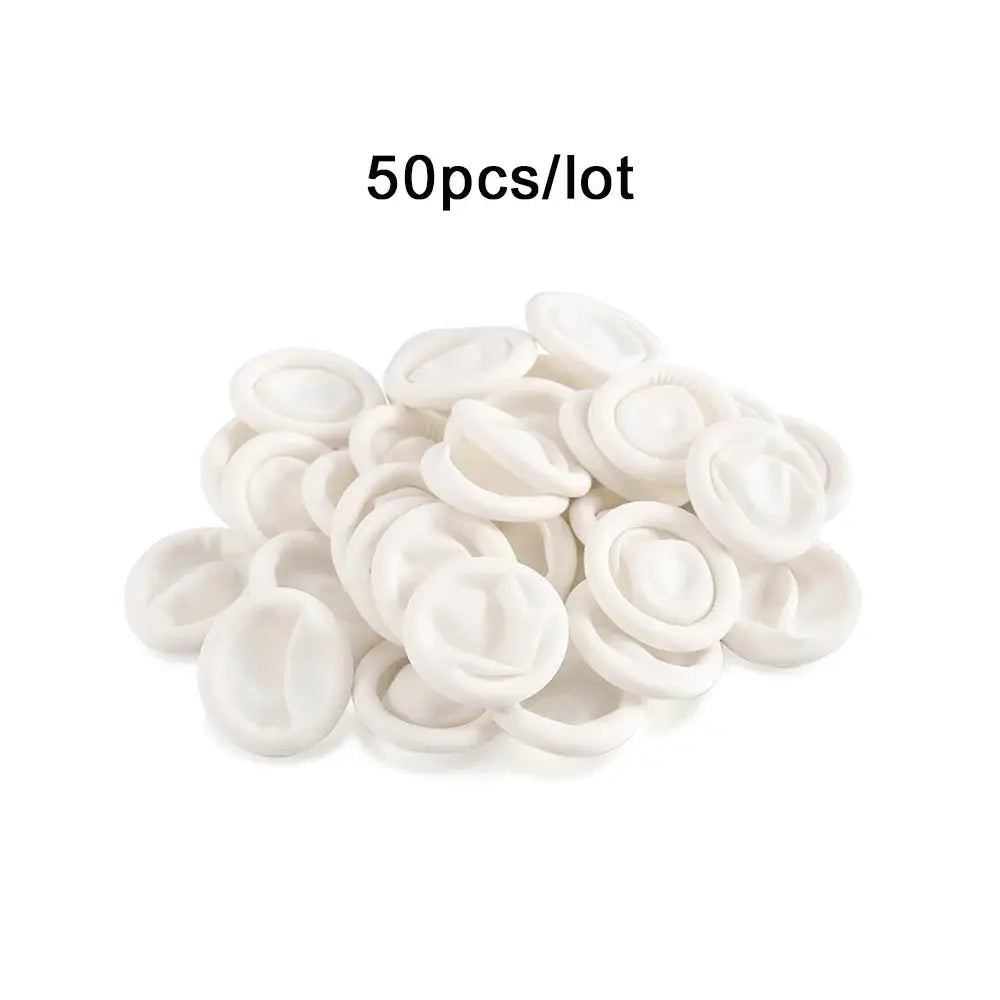 50 Or 100 Pcs Protective Fingertip Natural Rubber Gloves Disposable Latex Finger Cots For DIY Epoxy Resin Molds Tools