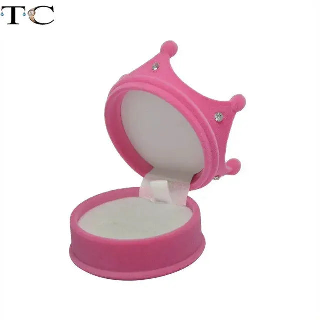 Creative Velvet Jewelry Box Mini Ring Box for Earrings and Rings Storage Display Gift Case