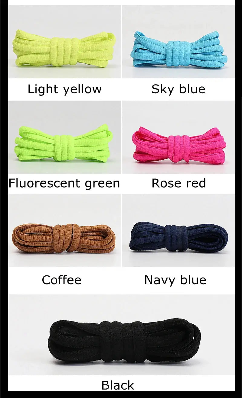 Round shoelaces by Simples Market, 1 pair, classic style, 7 color options