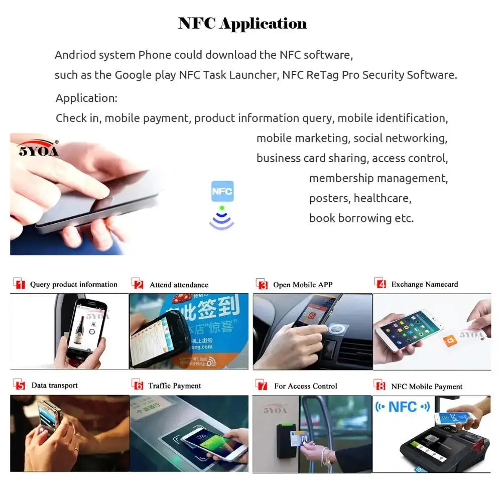 6 Pcs NFC Ntag213 Ntag215 Ntag216 Tags Sticker 13.56MHz Universal RFID Labels For Amiibo And More