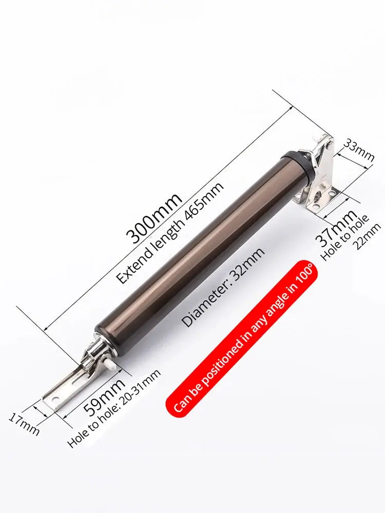 KAK soft-closing door closer, 35kg capacity, by Simples Market; brown metal rod with mounting brackets
