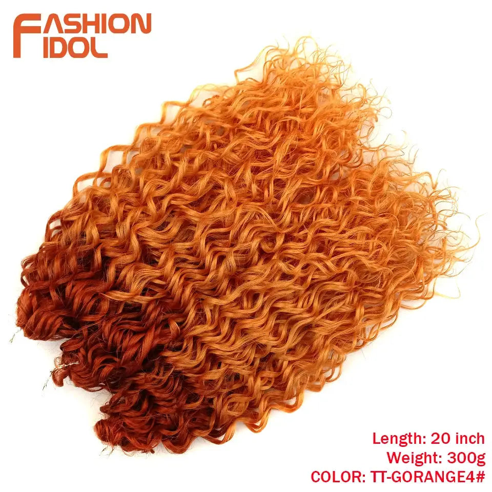 Jessica Hair Deep Wavy Twist Crochet Hair, orange TT-GORANGE4, 20in, 300g, Fashion Idol logo