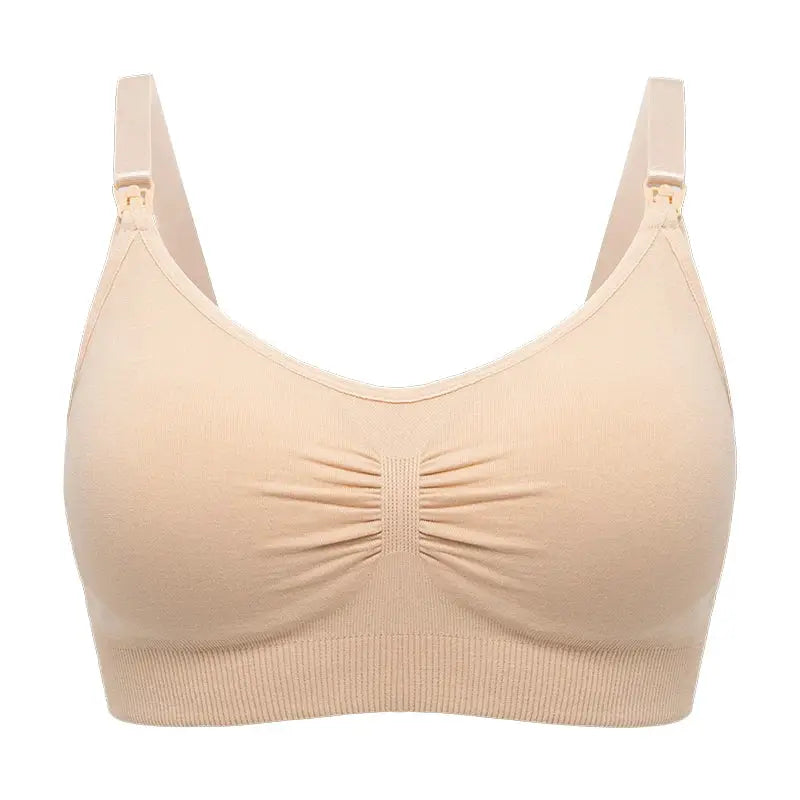 Beauforme Plus Size Nursing Bra Breathable Seamless Maternity Underwear For Breastfeeding Push Up
