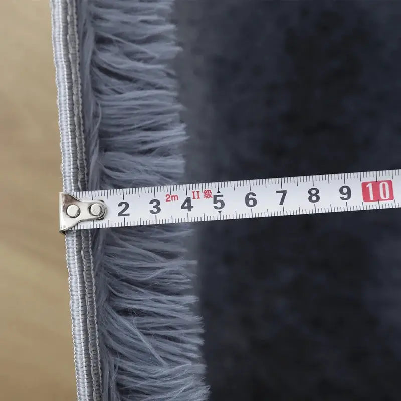 Simples Market fluffy grey living room rug with long-pile shag, 160x230 cm