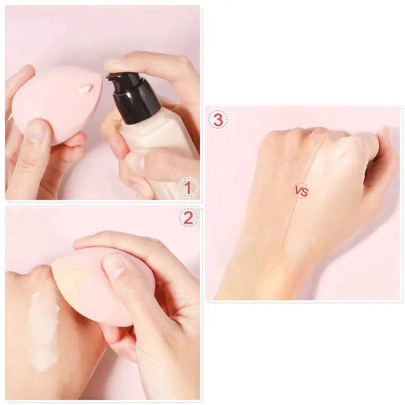 LumiBlend Water Drop Bevel Shape Makeup Sponge Set Soft EVA Blenders For Flawless Concealer Foundation And Powder