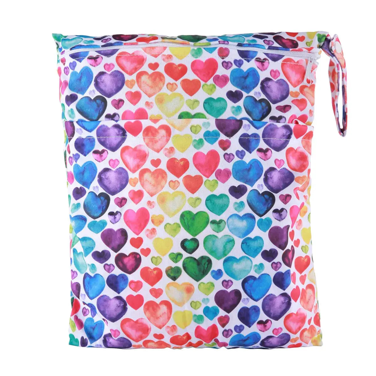 Sigzagor Wet Dry Bag With Two Zippers Waterproof Reusable 36cm By 29cm For Baby Diapers Nappies Soiled Clothes Swimwear
