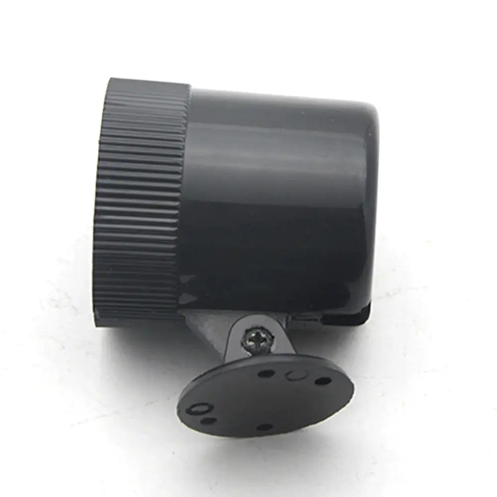 Dragon Gauge 52mm LED car gauge in black with knurled bezel and mounting plate