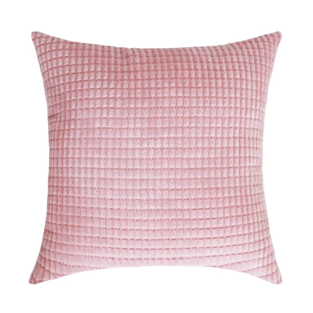 Corduroy big corn kernel plush cushion cover, pink, 35/45/50/60/70cm