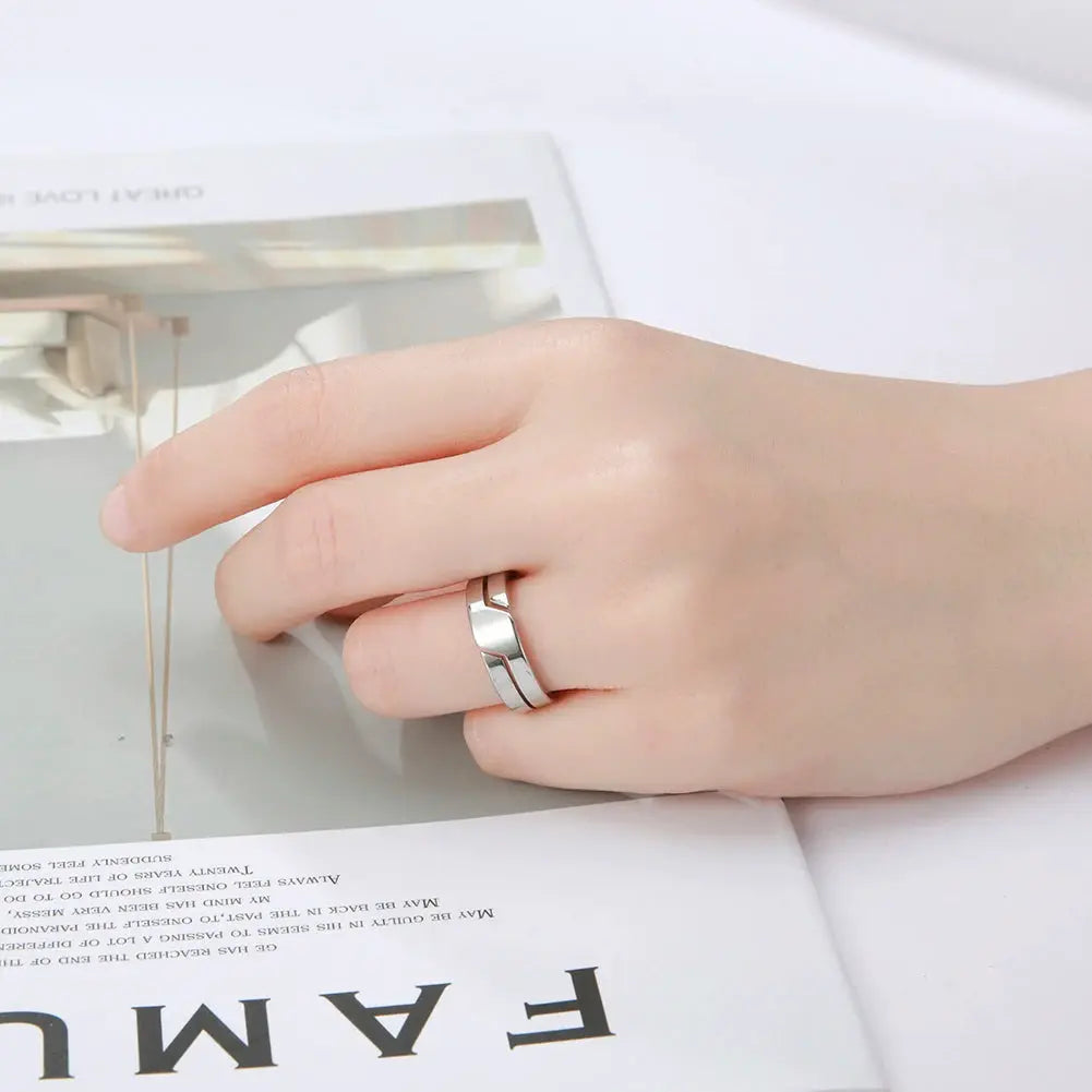 Skyrim Black Stainless Steel Ring for Men and Women Minimalist Casual Ring 2025 Wedding Gift for Lovers
