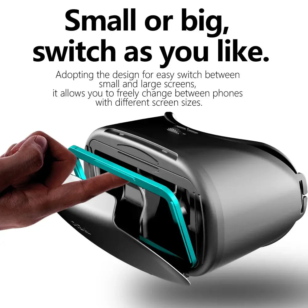 3D Virtual Reality VR Glasses For iPhone And Android Smartphones With Real Lenses Goggles Headset