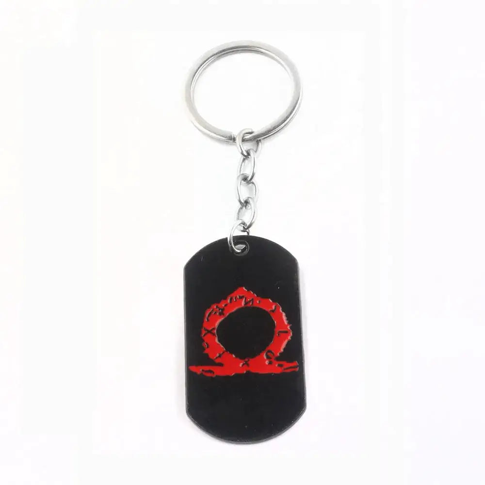 God Of War Kratos Sword Keychain Pendant Zinc Alloy Antique Silver Finish For Keys Backpacks And Bags
