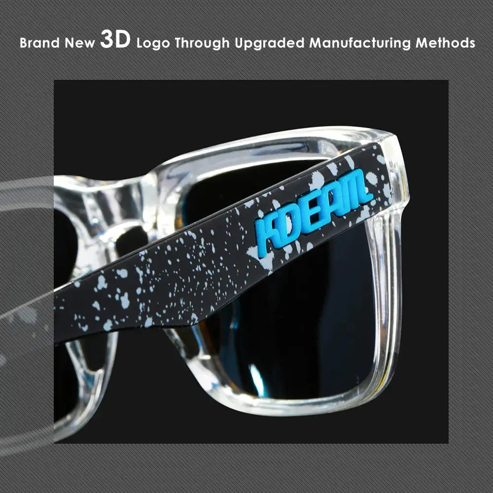 KDEAM 2022 Square Men Polarized Sunglasses With UV Protection Coating For Durable Outdoor Performance