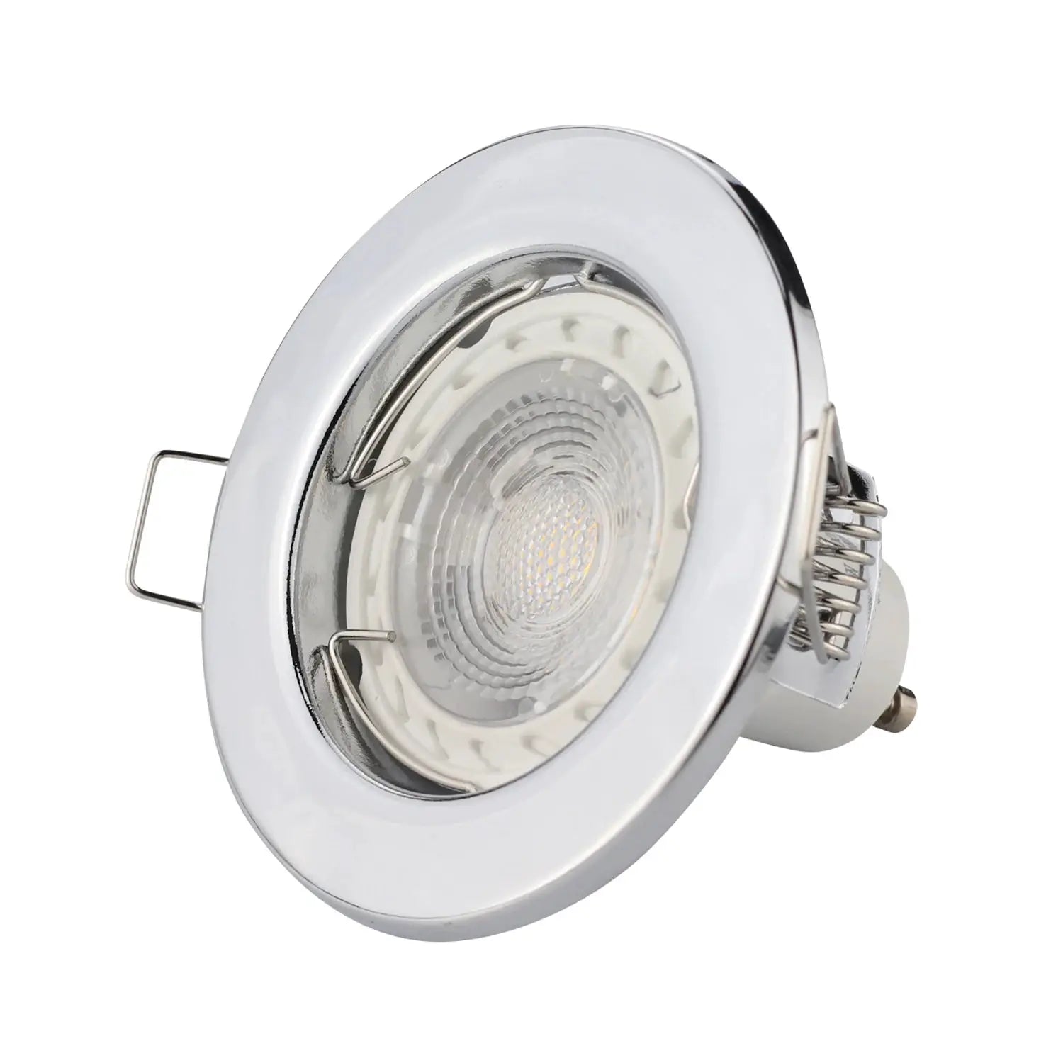 Simples Market 10pcs downlight recessed LED ceiling fixtures with chrome frame GU10 MR16
