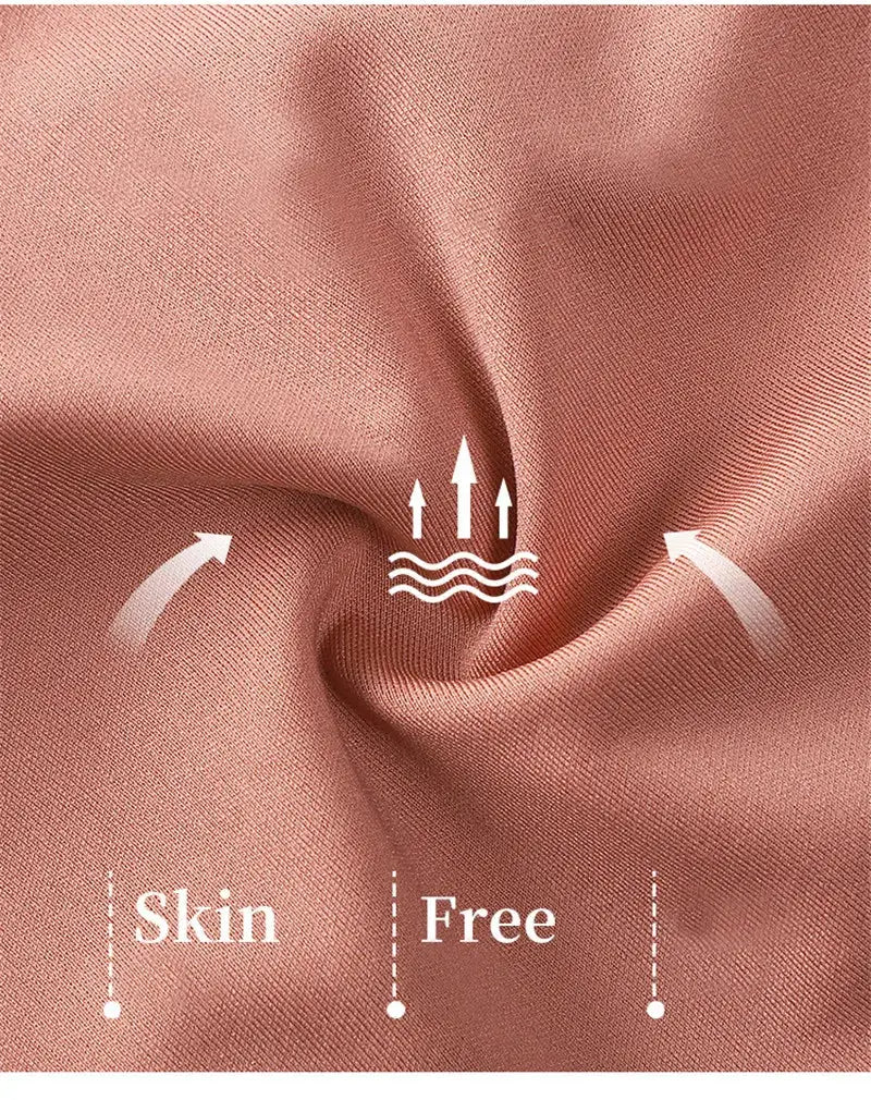 Simples Market FINETOO soft wireless bra, deep V bralette, pink seamless padded lingerie