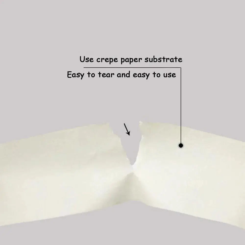 20M Low Viscosity White Masking Tape Crepe Paper 6mm To 50mm Width Single Side Adhesive For Oil Painting Sketching