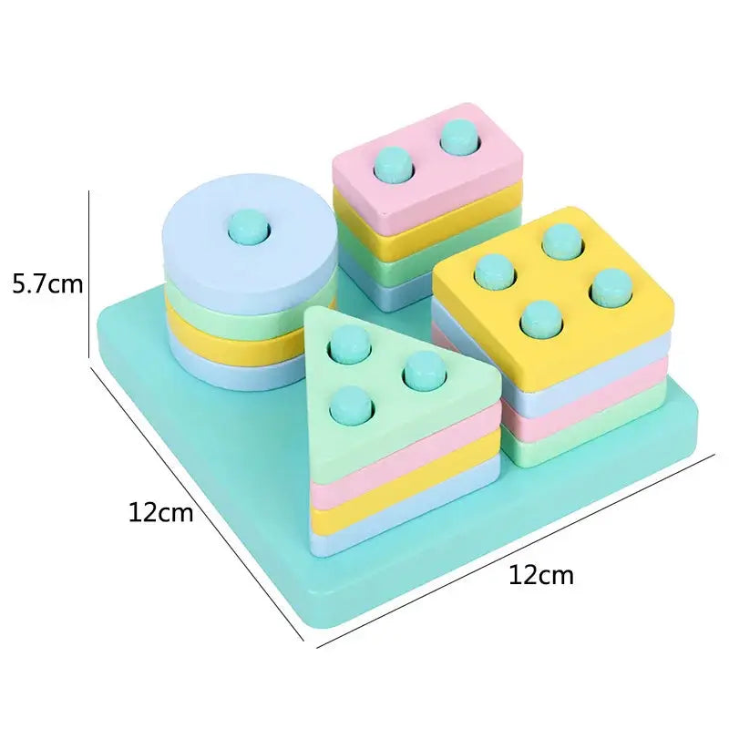 Montessori 3D Wooden Puzzles For Babies And Toddlers Early Learning Educational Wooden Toys Gift For Children