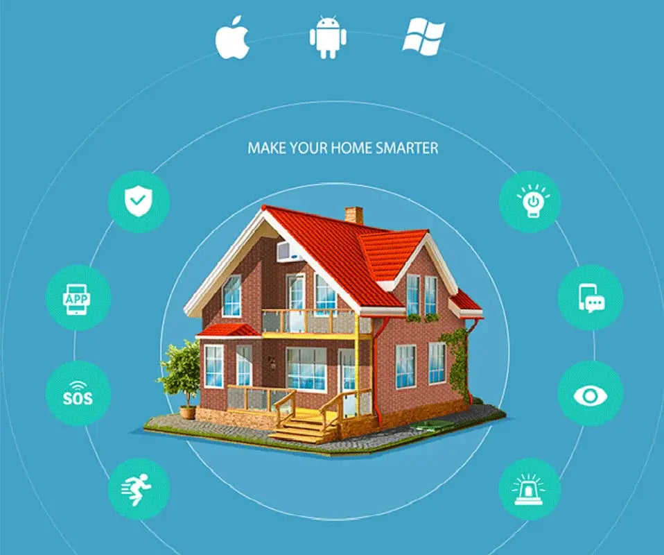 Door sensor by Simples Market for Tuya Zigbee WiFi; open/closed detector for Aleax Smart Life smart home security.