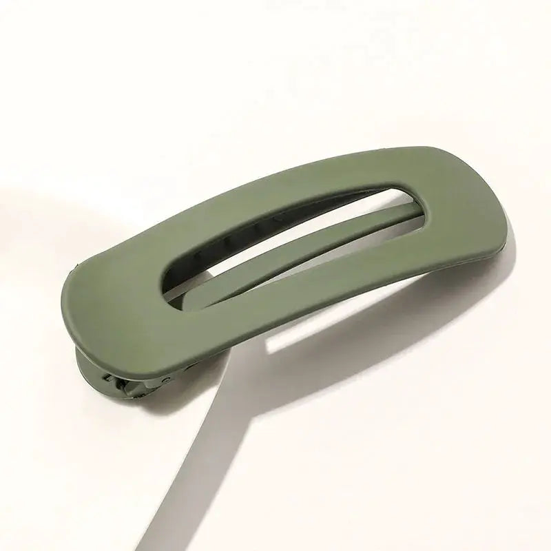 Korean Frosted Large Hair Clips Acrylic Barrette Non Slip Toothed Geometric Design For Women And Girls