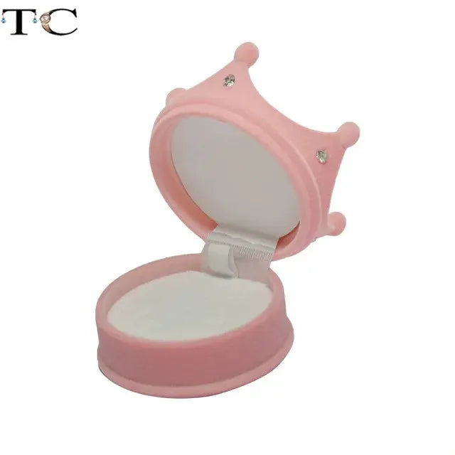 Creative Velvet Jewelry Box Mini Ring Box for Earrings and Rings Storage Display Gift Case