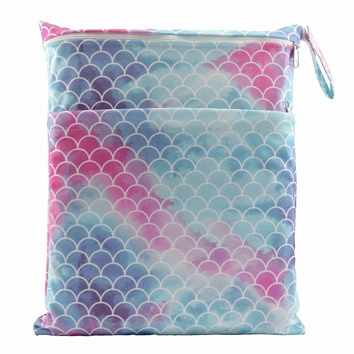 Sigzagor Wet Dry Bag With Two Zippers Waterproof Reusable 36cm By 29cm For Baby Diapers Nappies Soiled Clothes Swimwear