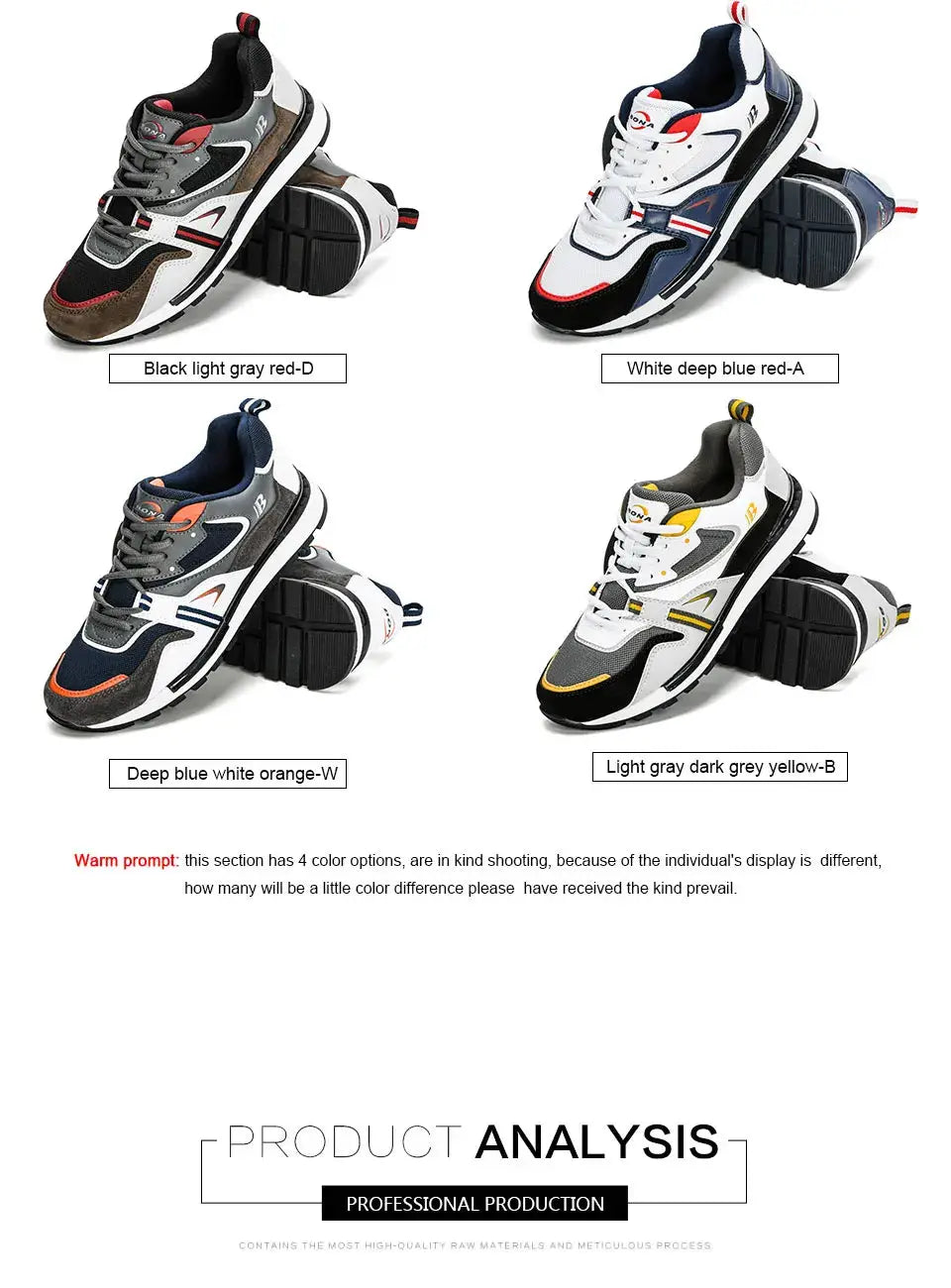 BONA action leather men’s sport sneakers by Simples Market; four colorways with black, white, blue and gray accents.