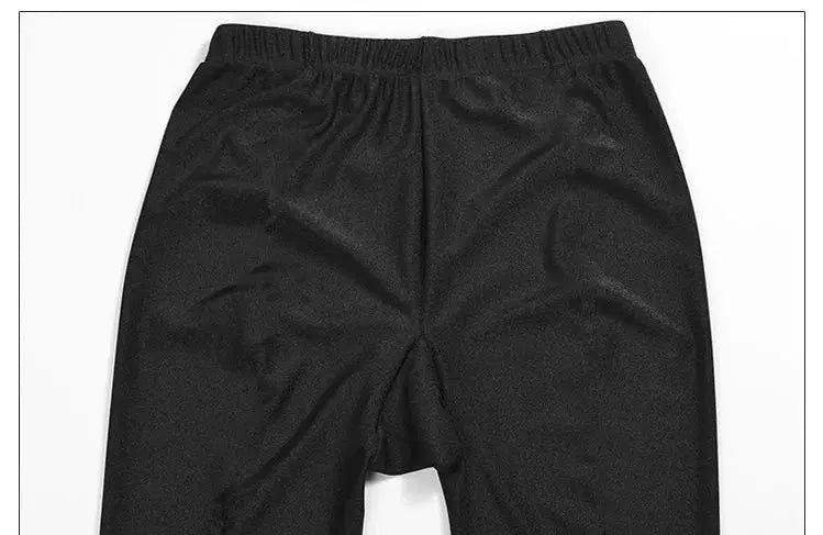 Simples Market women's black stretch leggings with elastic waist for casual wear