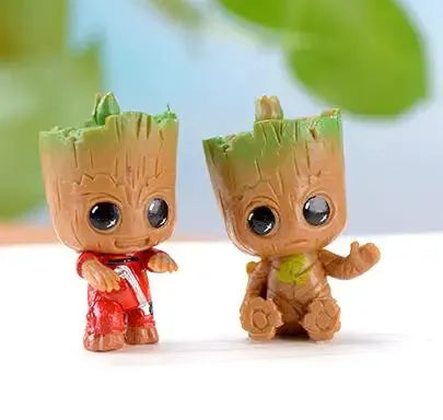 4 Pieces Set Marvel Guardians Of The Galaxy Baby Groot Figures 5cm PVC Model Toys